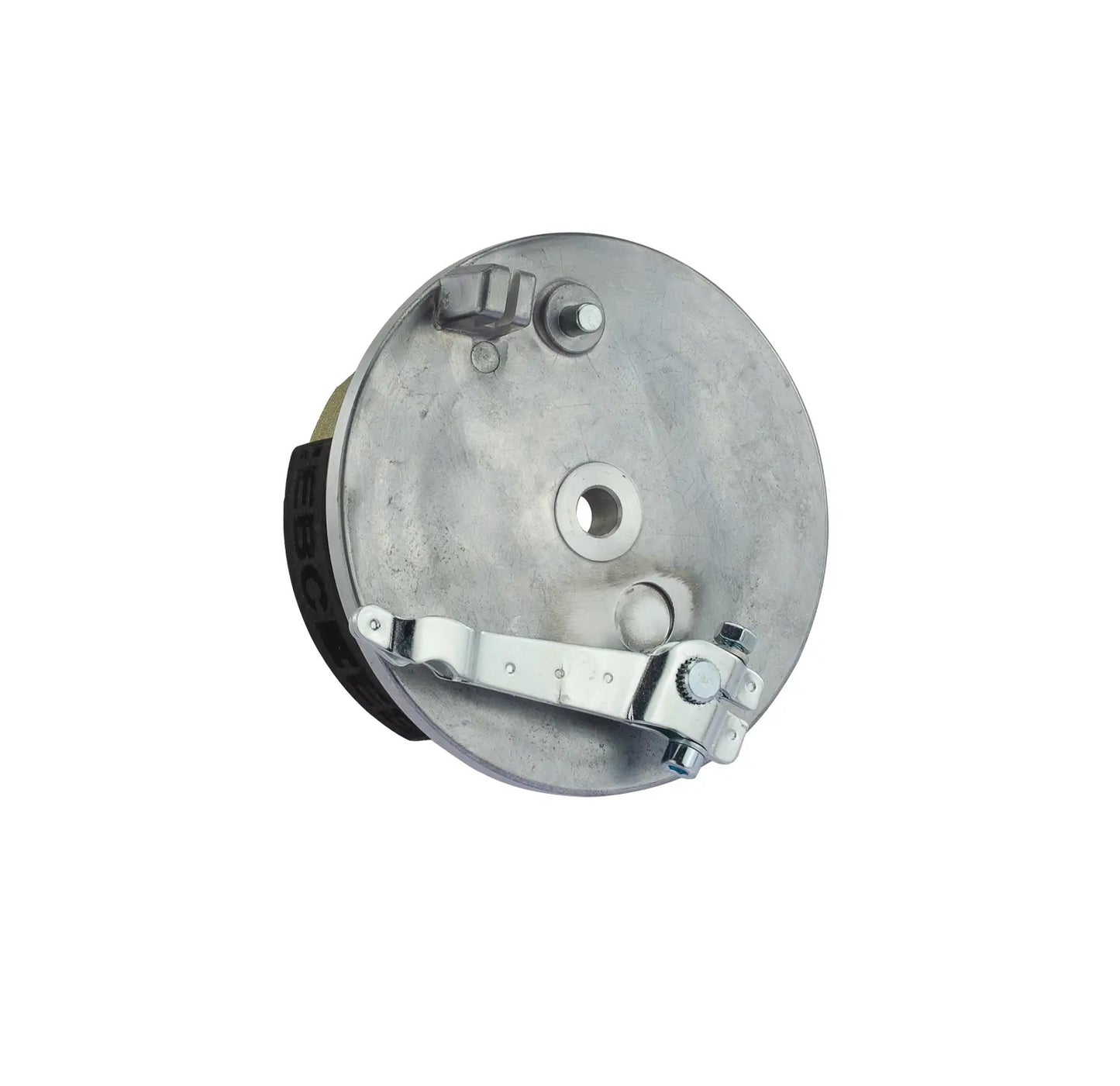 Bremsschild hinten (ohne Bohrung) komplett mit EBC Beläge S50, S51, KR51, SR4-