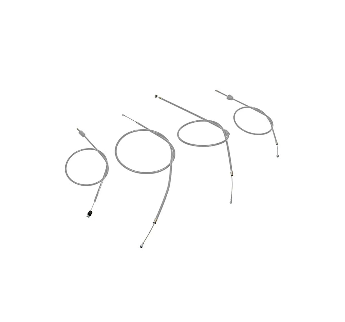 SET: Bowdenzug grau für Simson S50 (langer Starterhebel) (Motoflex)