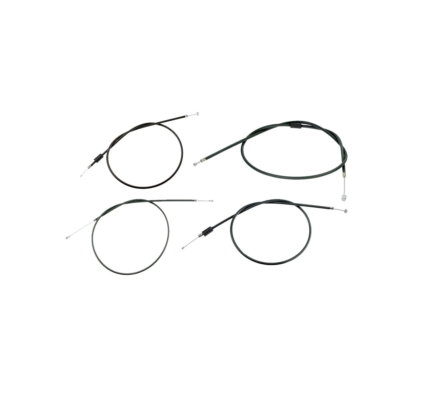 SET: Bowdenzug schwarz für Simson S50 ab Bj. 10/76 (Motoflex)