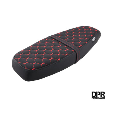 Tuningsitz Wabenmuster Schwarz/Rot – Simson S50 / S51 / S70