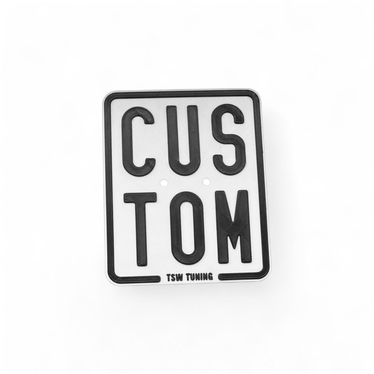 Custom 3D-Druck Show Kennzeichen