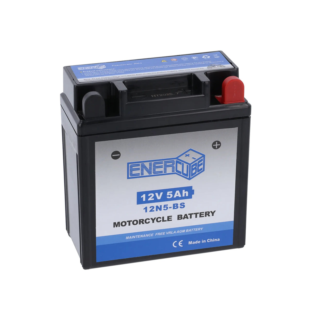 AGM-Batterie 12V 5Ah für Simson S50, S51, S70, SR50, SR80