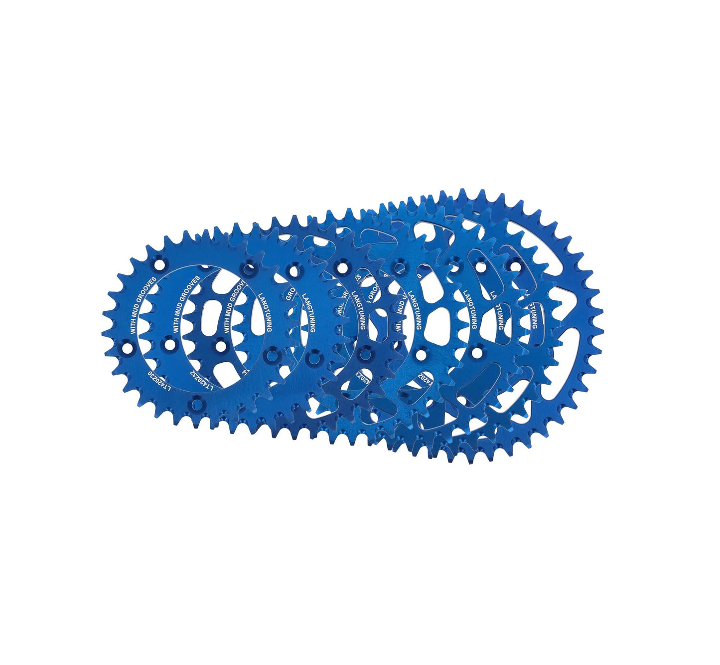 LT Kettenrad ALU blau Norm 420 für MS50 Mitnehmer