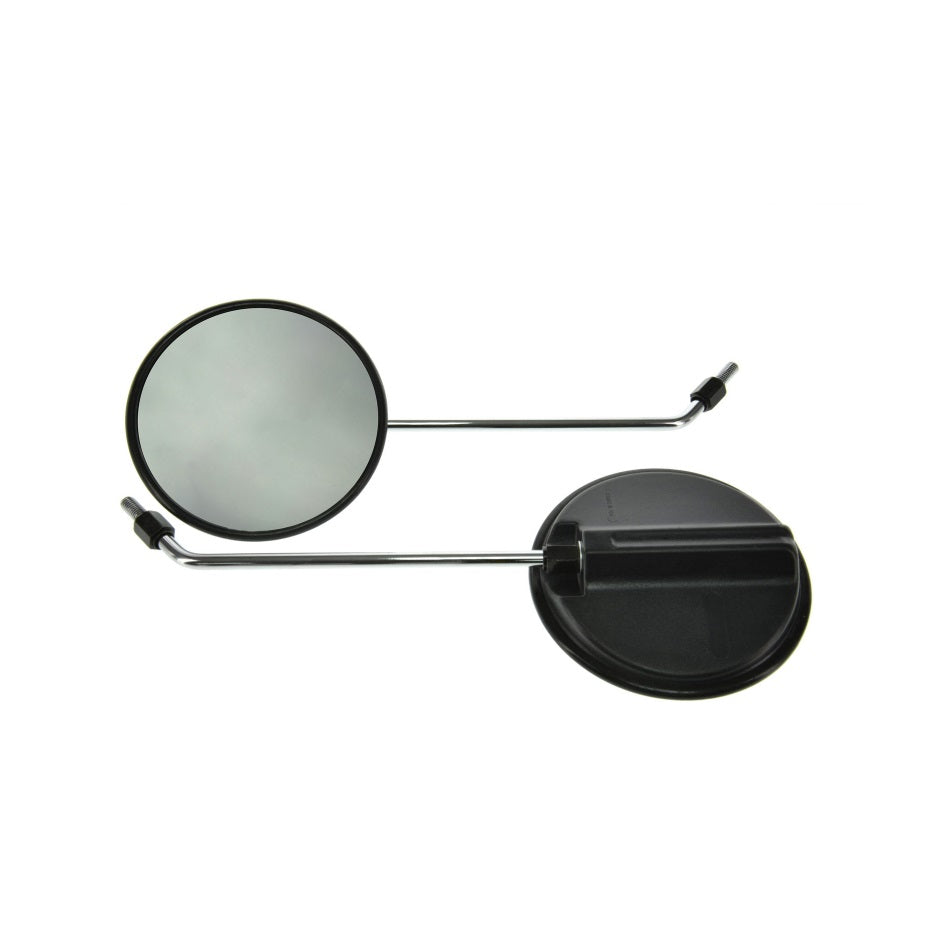 Paar Rückblickspiegel ø 120 mm, Gewinde M8, Spiegelarm Chrom, rechts u. links verwendbar