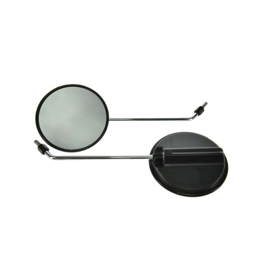 Paar Rückblickspiegel ø 120 mm, Gewinde M8, Spiegelarm Chrom, rechts u. links verwendbar