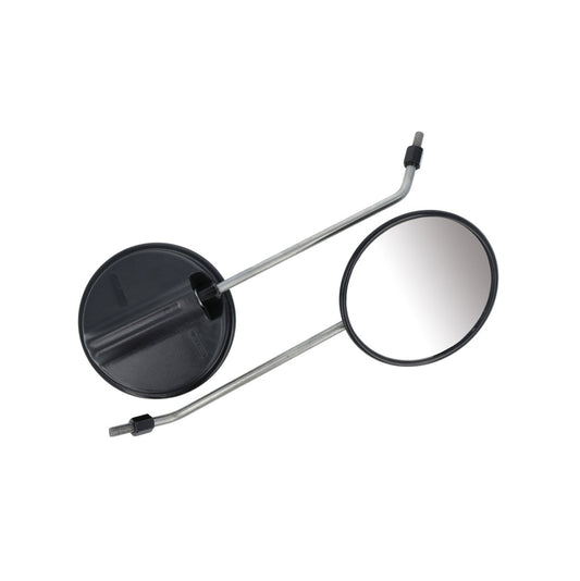 Paar Rückblickspiegel ø 120 mm, Gewinde M8, Spiegelarm Edelstahl, rechts u. links verwendbar