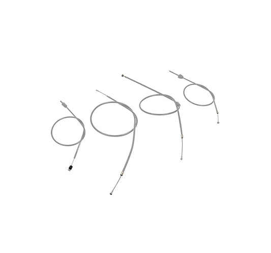 SET: Bowdenzug grau für Simson S50 (langer Starterhebel) (Motoflex)