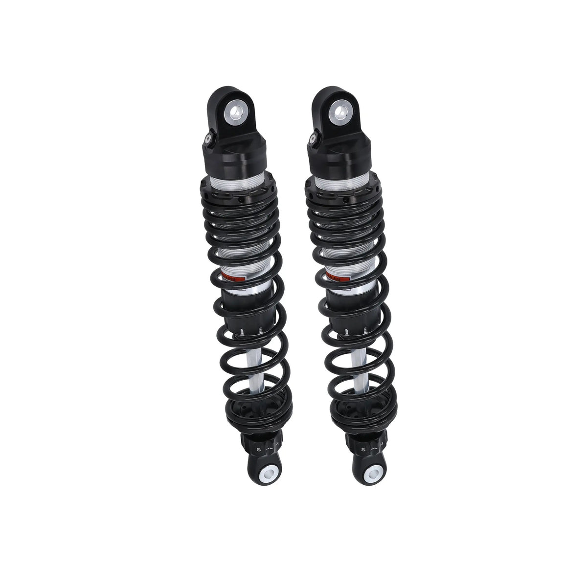 SET: Federbeine mit verstellbarer Zugstufe schwarz 360mm