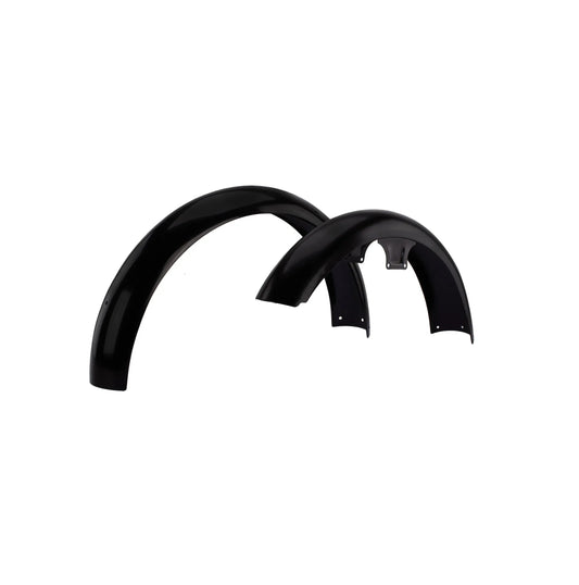 SET: Kotflügel vorn + hinten schwarz pulverbeschichtet - für S50, S51, S70