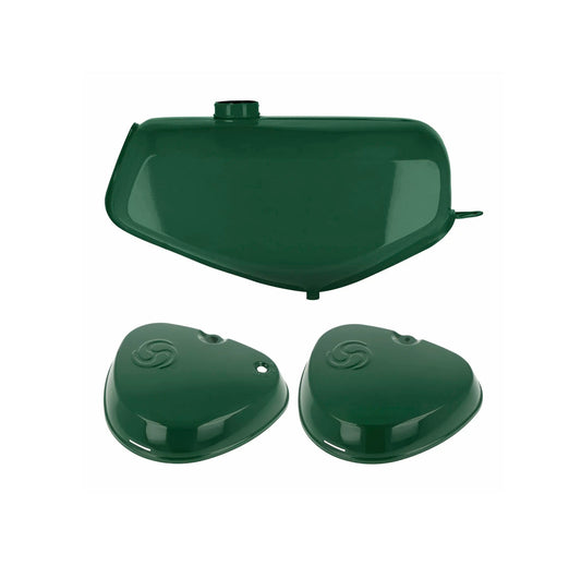 SET: Tank + eckige Seitendeckel billardgrün S50, S51, S70