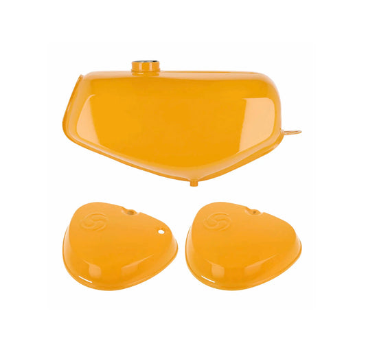 SET: Tank + eckige Seitendeckel narzissengelb S50, S51, S70