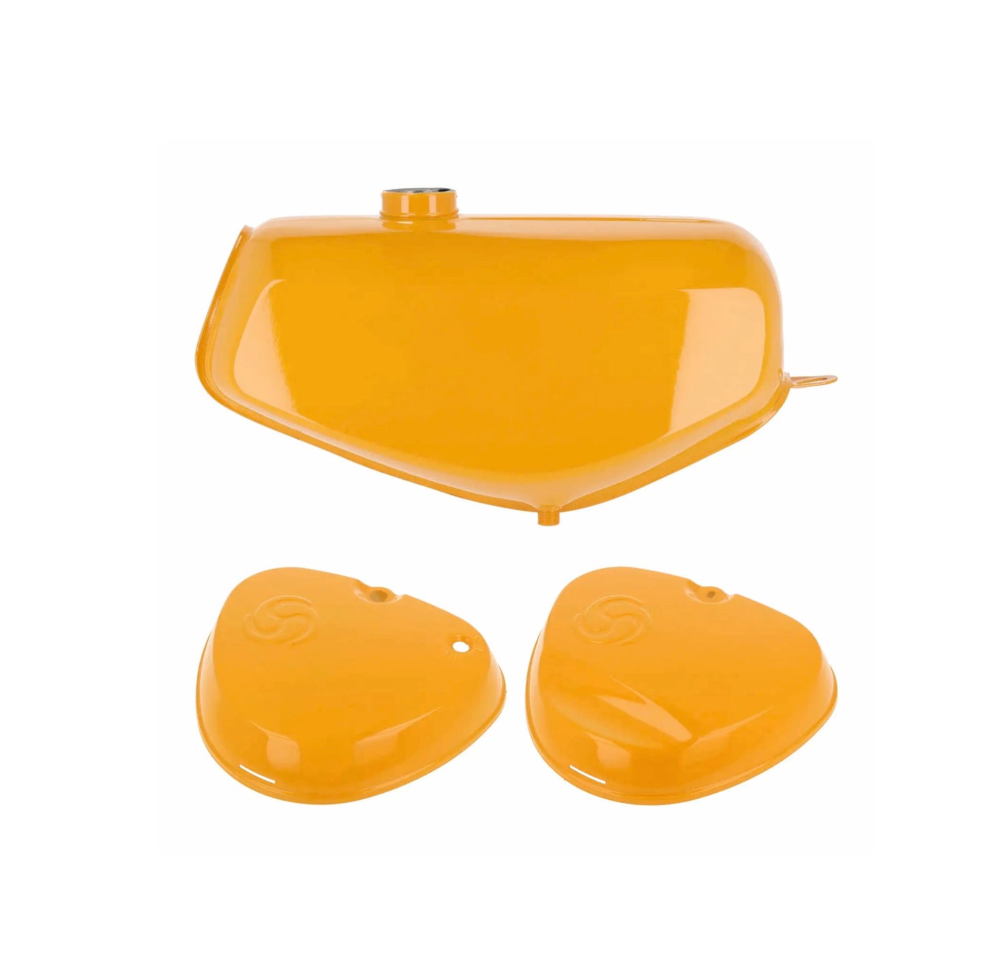 SET: Tank + eckige Seitendeckel narzissengelb S51E, S70E Enduro