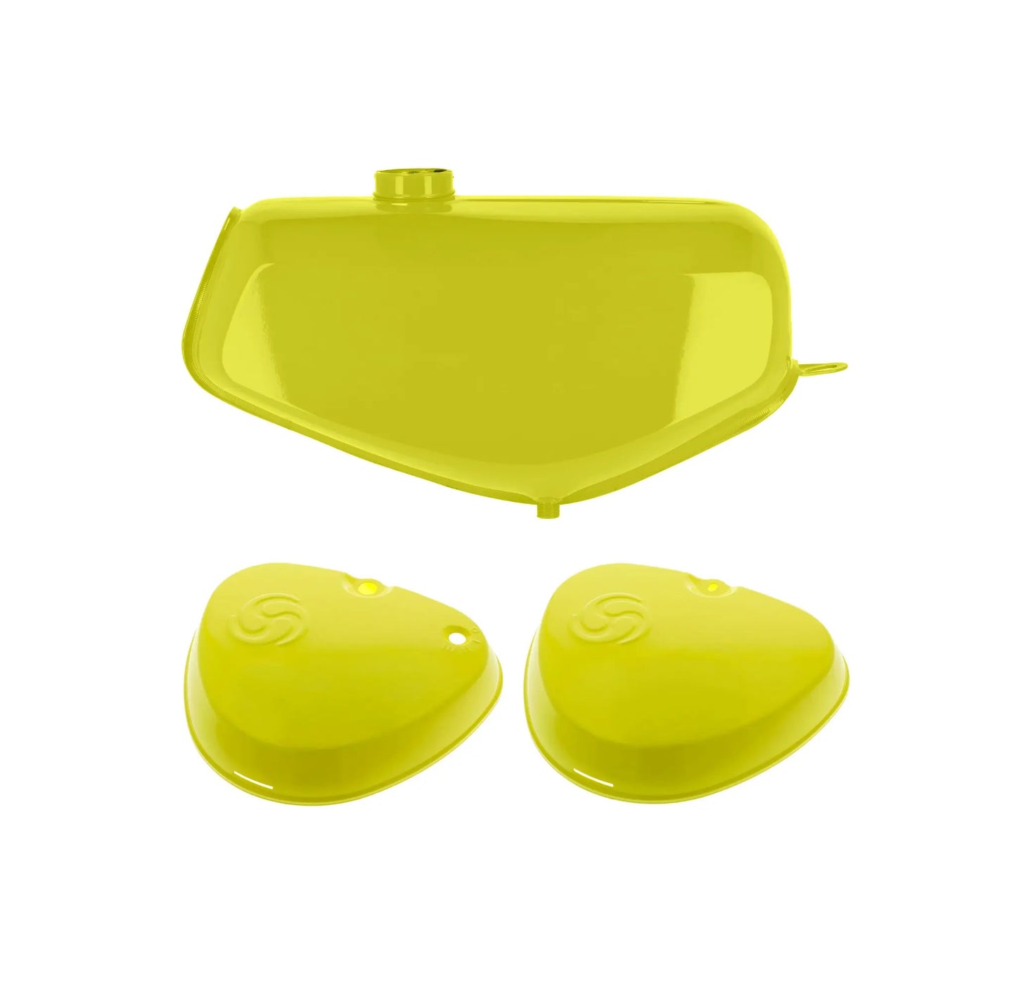 SET: Tank + eckige Seitendeckel rapsgelb S50, S51, S70