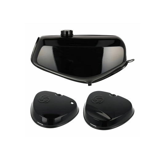 SET: Tank + eckige Seitendeckel schwarz S51E, S70E Enduro