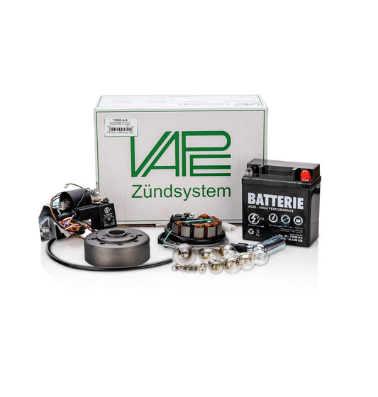 SET Umrüstsatz Zündanlage VAPE (M-G) für SR50, SR80, SD50 auf 12V 35/35W - mit Zubehör